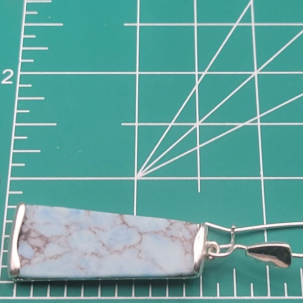 Robert Lee Morris RLM Soho Silver Tone Turquoise Bar Dangle Drop Earrings...